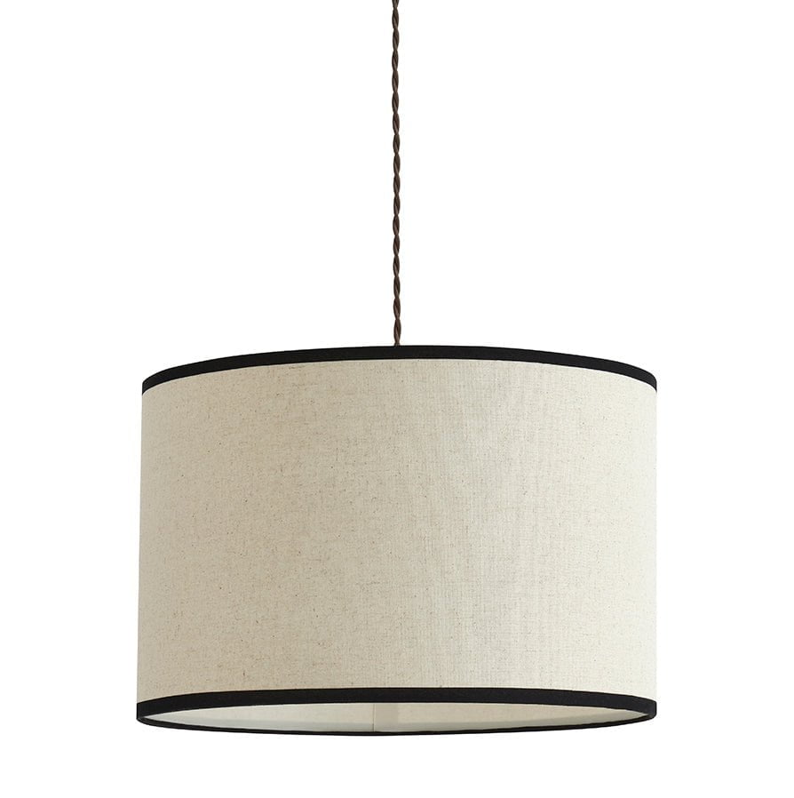 Dione Contrast Trim Easy - Fit Ceiling Light Shade - DUSK
