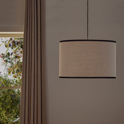 Dione Contrast Trim Easy - Fit Ceiling Light Shade - DUSK