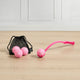 Dog Toy: Tennis Balls Pack of 4 and Thrower - Pink - DUSK