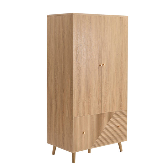 Dora 2 Door Wardrobe - Light Wood - DUSK