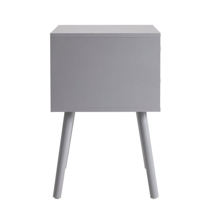 Dora 2 Drawer Nightstand - Light Grey - DUSK