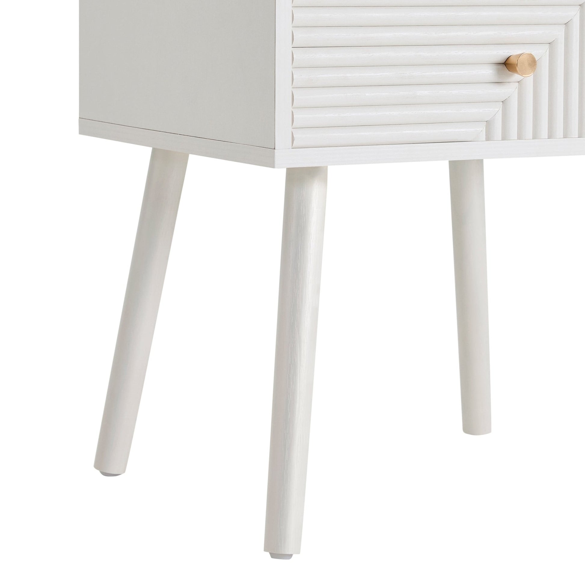 Dora 2 Drawer Nightstand - Warm White - DUSK