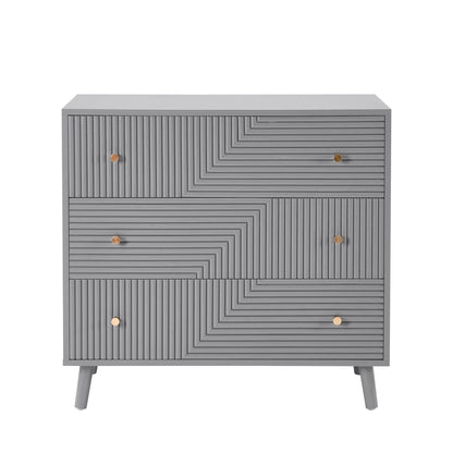 Dora 3 Drawer Chest - Light Grey - DUSK