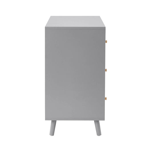 Dora 3 Drawer Chest - Light Grey - DUSK