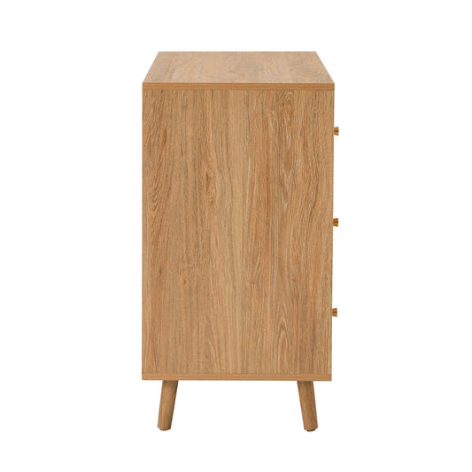 Dora 3 Drawer Chest - Light Wood - DUSK