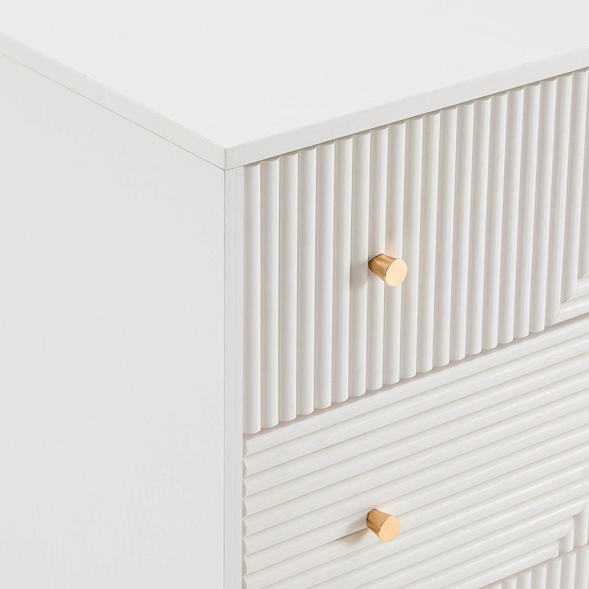 Dora 3 Drawer Chest - Warm White - DUSK