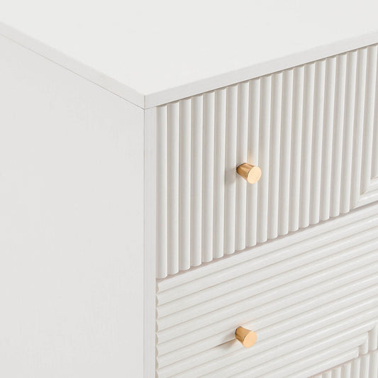 Dora 3 Drawer Chest - Warm White - DUSK