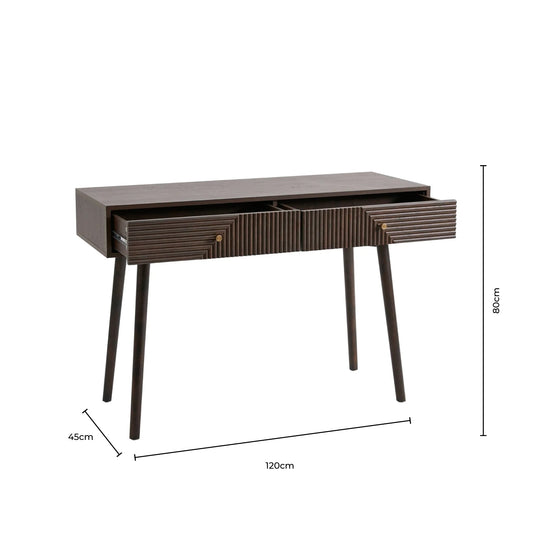 Dora Dressing Table Console - Light Wood - DUSK