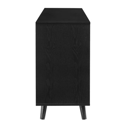 Dora Large Sideboard with Drawers - Black - DUSK