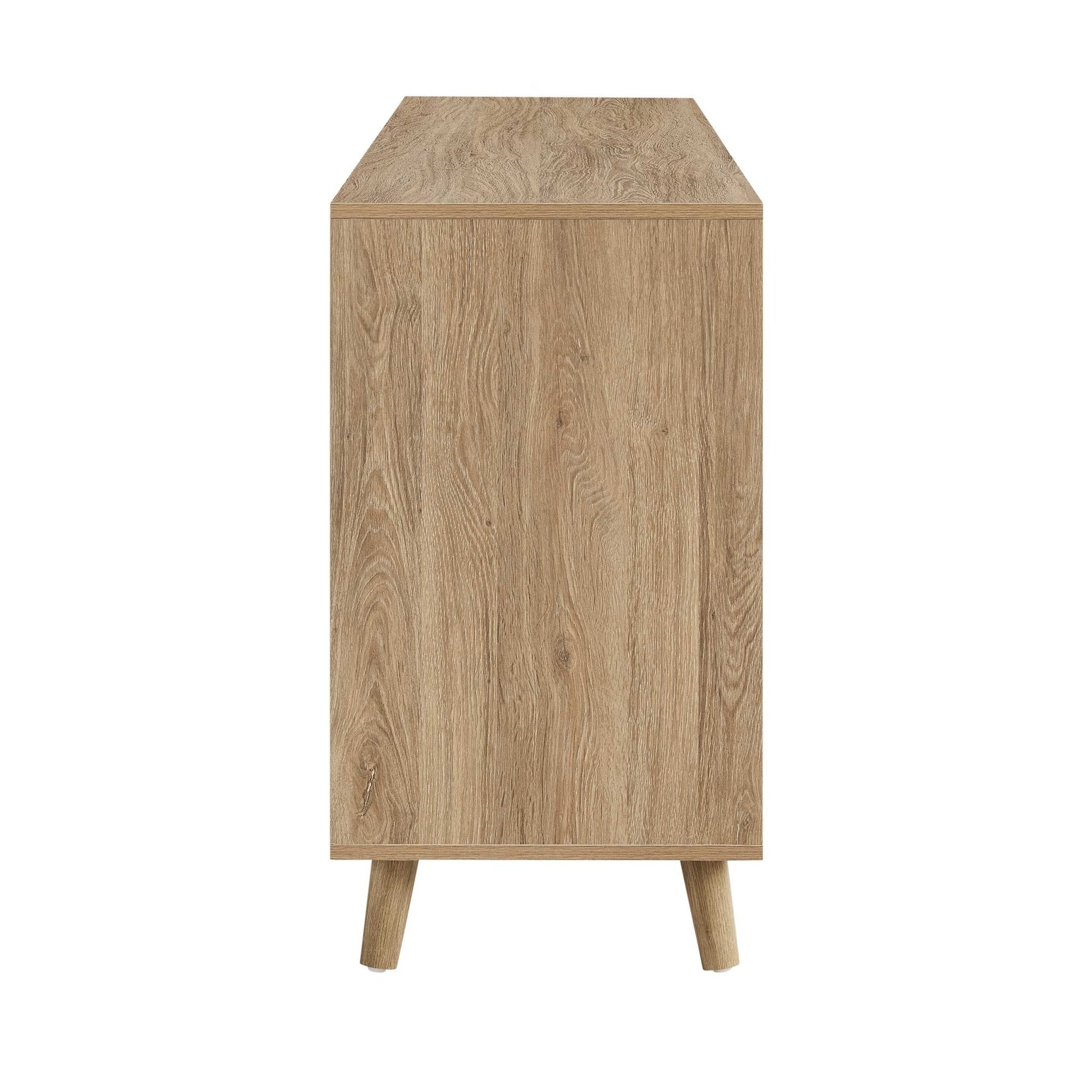 Dora Large Sideboard with Drawers - Light Wood - DUSK