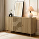 Dora Large Sideboard with Drawers - Light Wood - DUSK