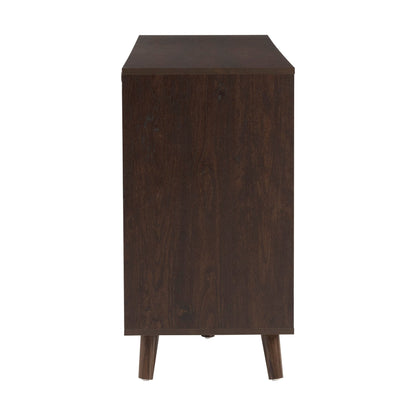 Dora Large Sideboard with Drawers - Walnut - DUSK