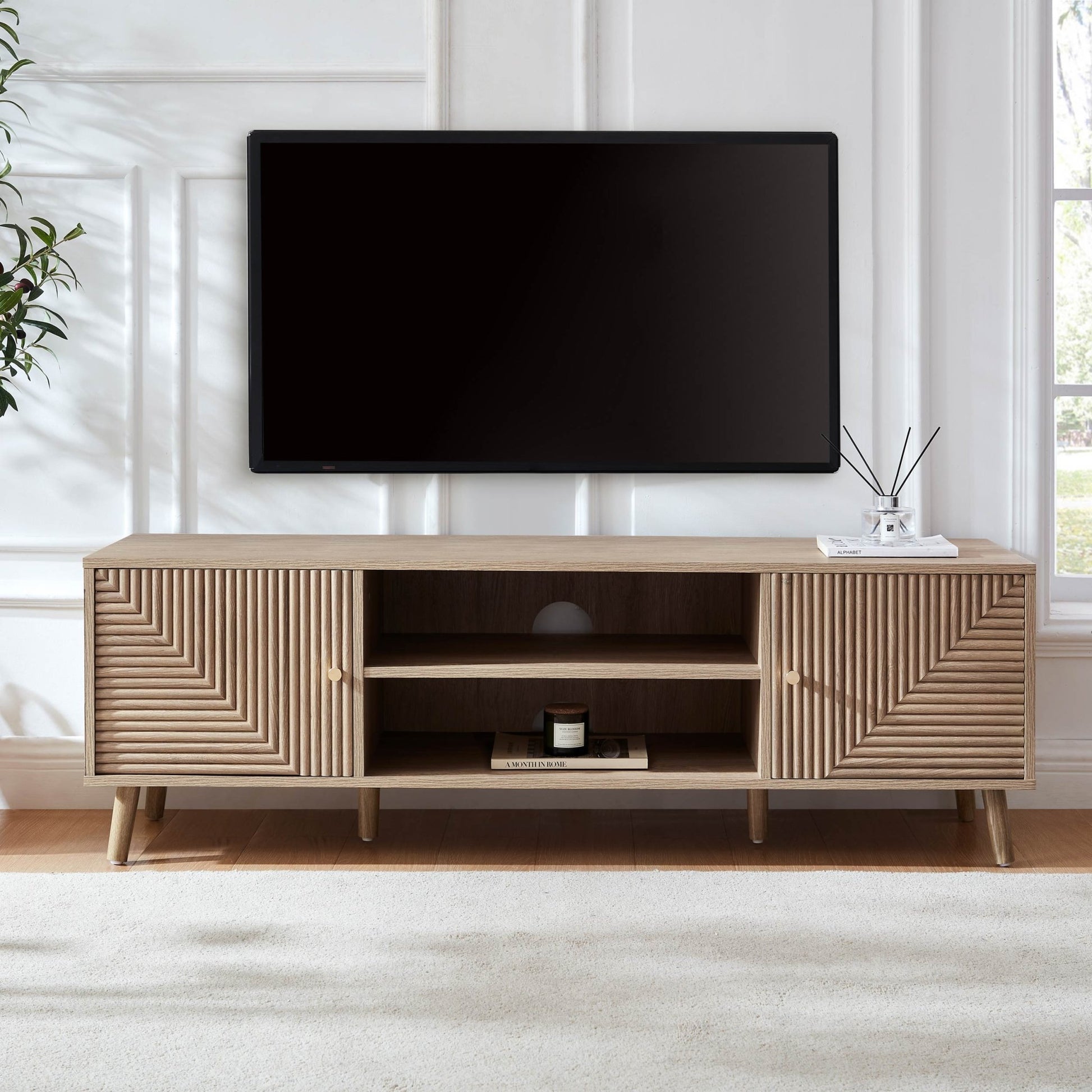 Dora TV Unit - Light Wood - DUSK