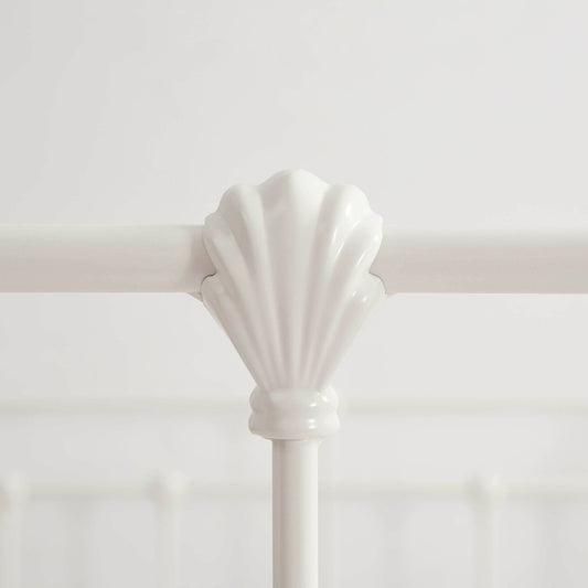 Dorset Metal Bed Frame - White - DUSK