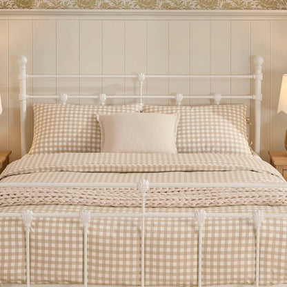 Dorset Metal Bed Frame - White - DUSK