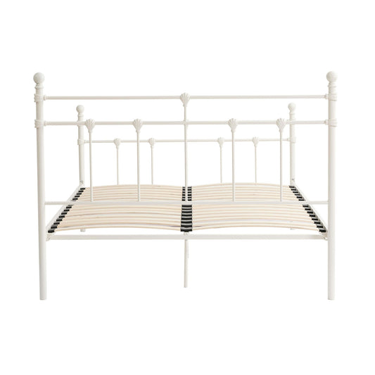 Dorset Metal Bed Frame - White - DUSK