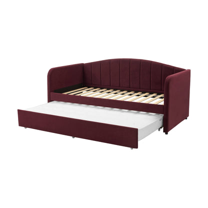 Dover Fabric Day Bed - Berry - DUSK