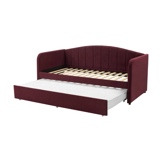 Dover Fabric Day Bed - Berry - DUSK