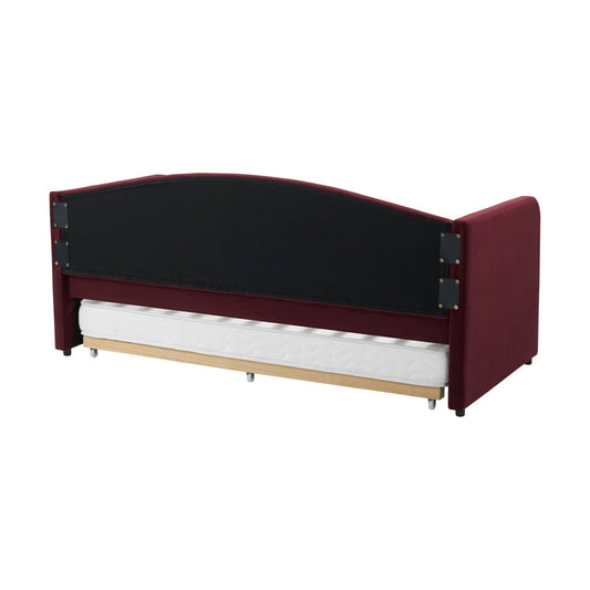 Dover Fabric Day Bed - Berry - DUSK