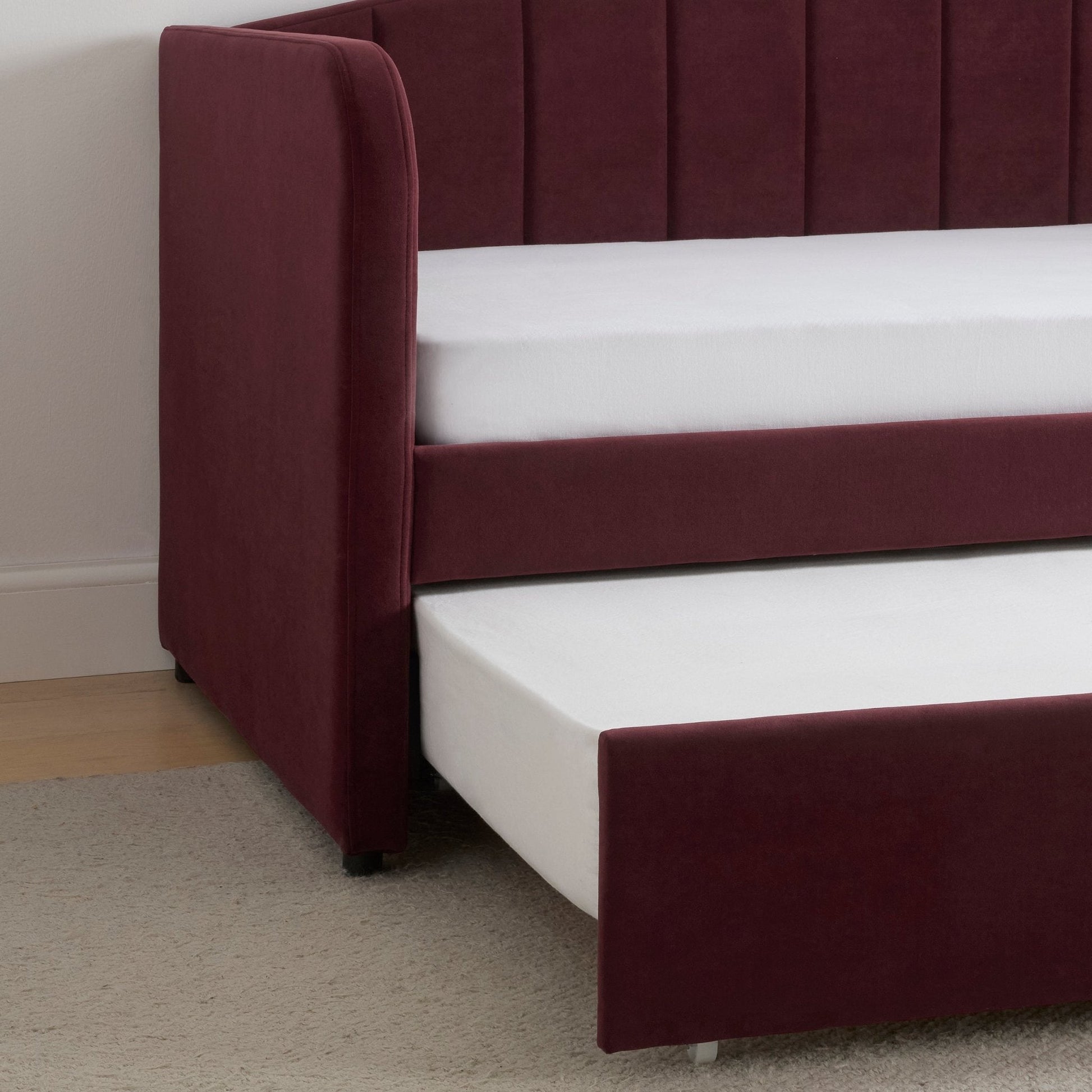 Dover Fabric Day Bed - Berry - DUSK