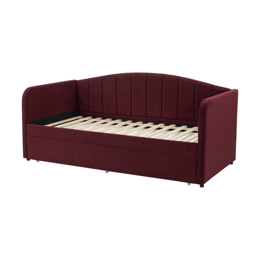 Dover Fabric Day Bed - Berry - DUSK