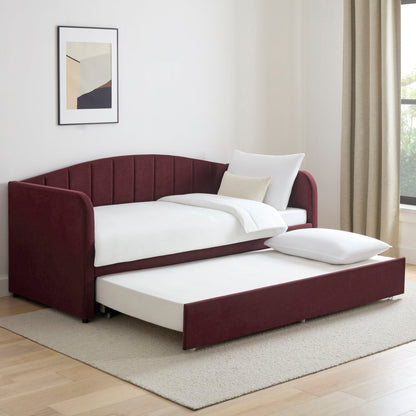 Dover Fabric Day Bed - Berry - DUSK