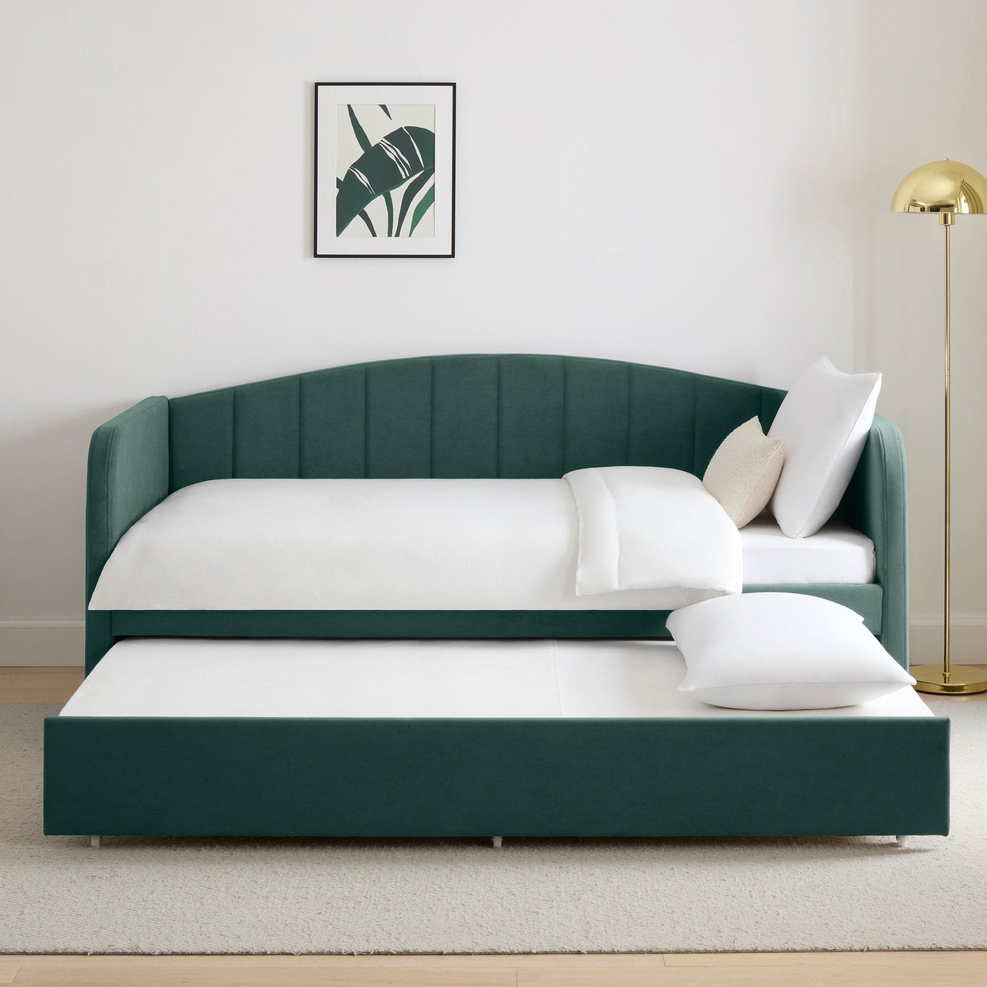 Dover Fabric Day Bed - Green - DUSK