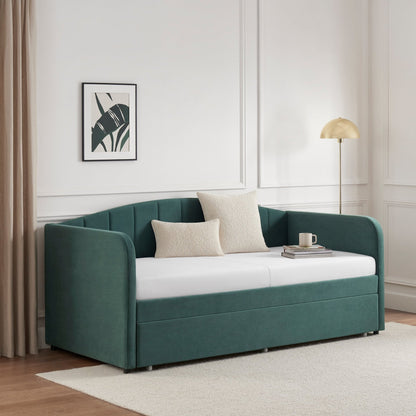 Dover Fabric Day Bed - Green - DUSK