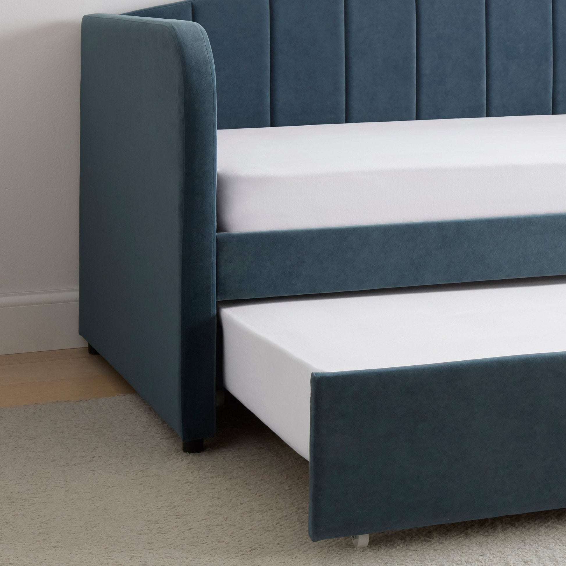 Dover Fabric Day Bed - Mid Blue - DUSK