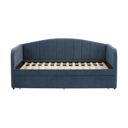 Dover Fabric Day Bed - Mid Blue - DUSK