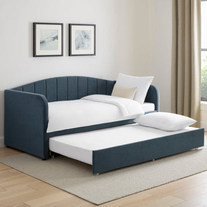 Dover Fabric Day Bed - Mid Blue - DUSK