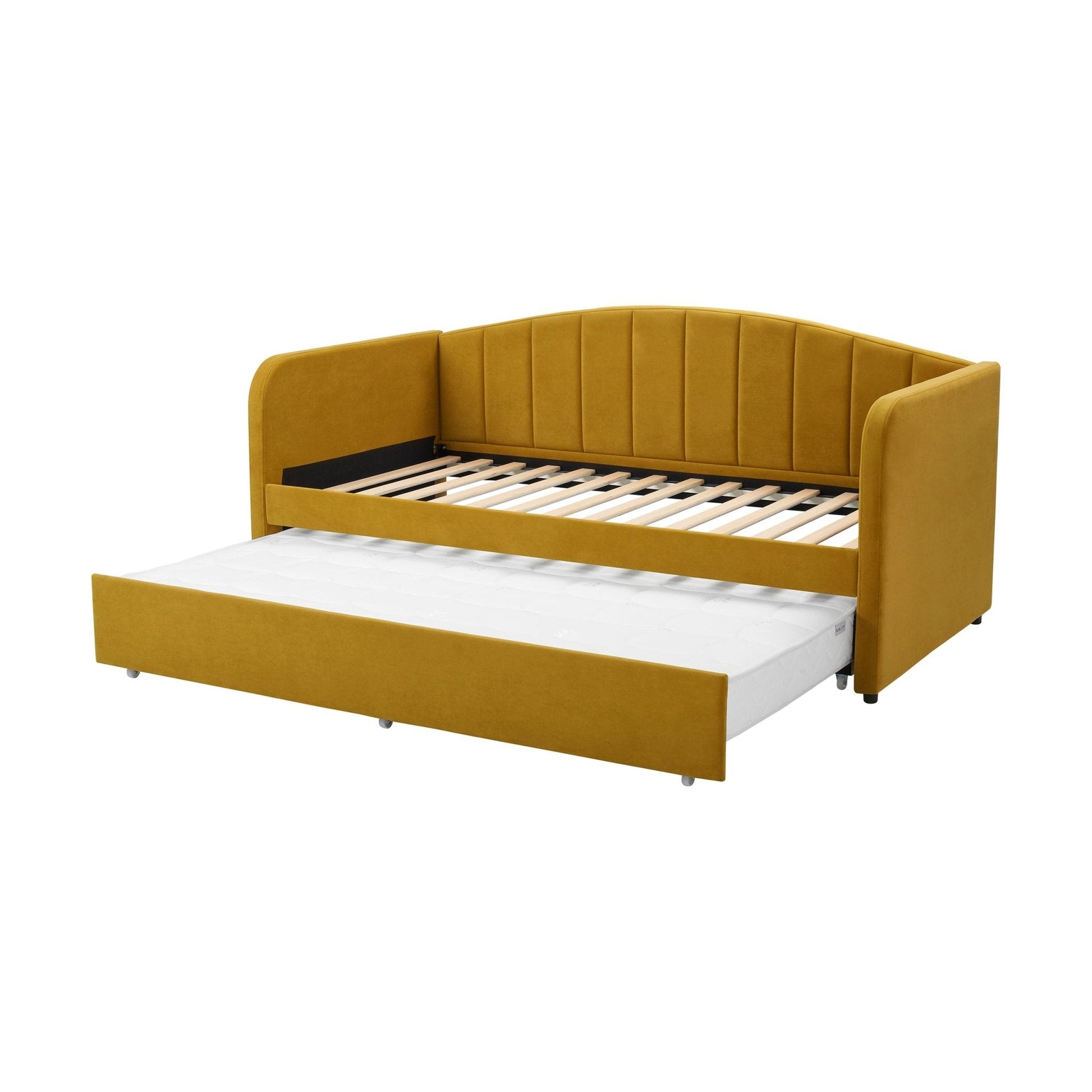 Dover Fabric Day Bed - Mustard - DUSK