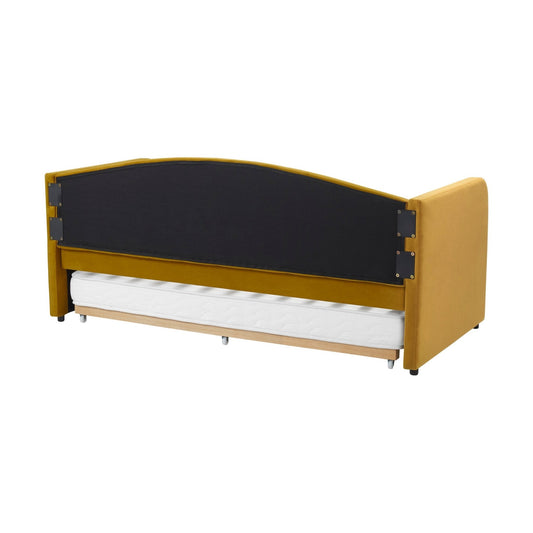 Dover Fabric Day Bed - Mustard - DUSK