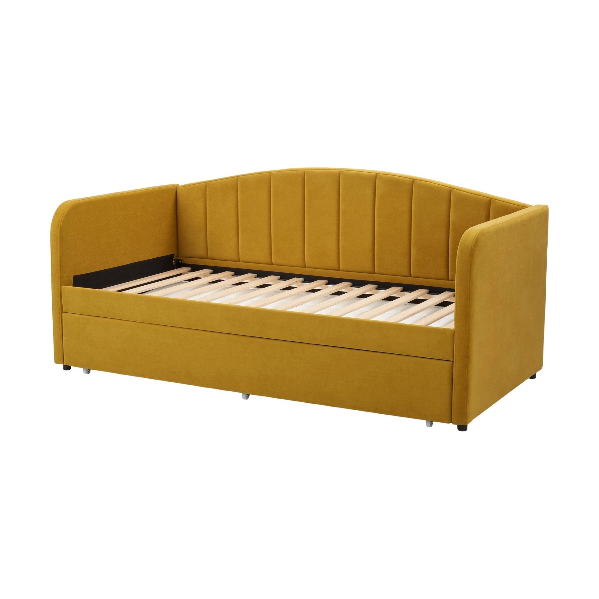 Dover Fabric Day Bed - Mustard - DUSK