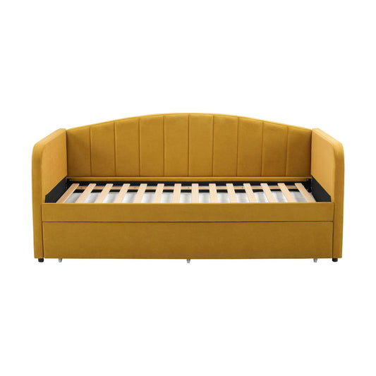 Dover Fabric Day Bed - Mustard - DUSK