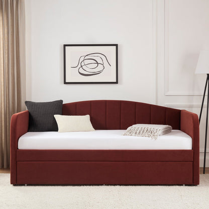 Dover Fabric Day Bed - Rust - DUSK