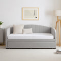 Dover Fabric Day Bed - Stone Grey - DUSK