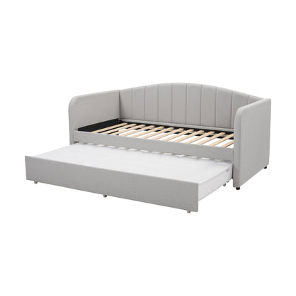 Dover Fabric Day Bed - Stone Grey - DUSK