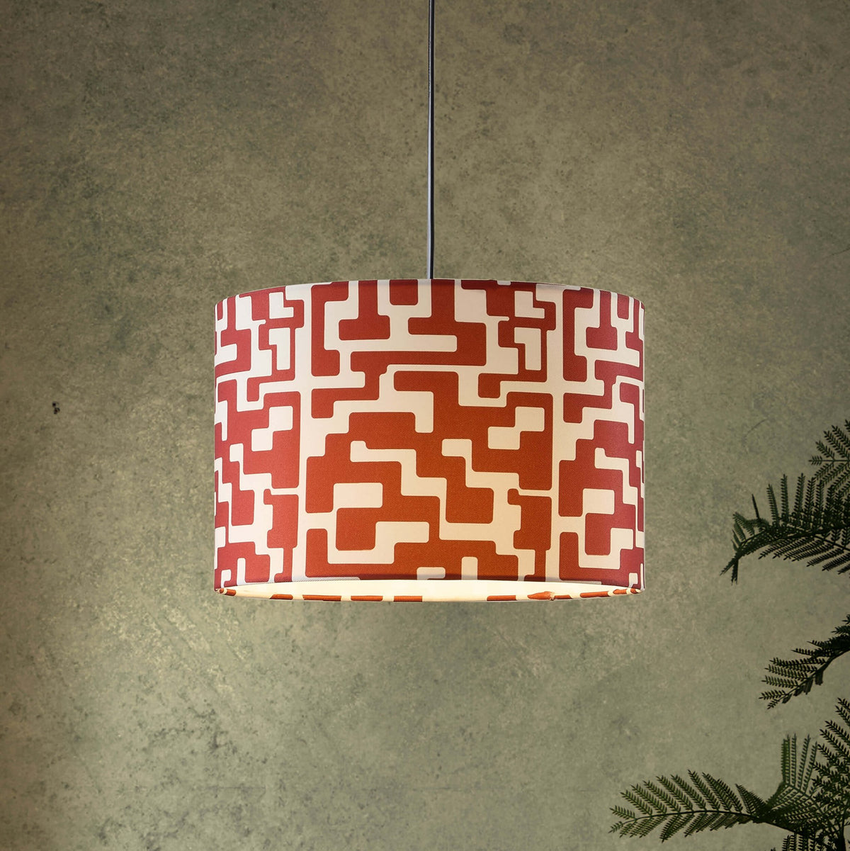 Drew Geometric Ceiling Shade - Orange - DUSK