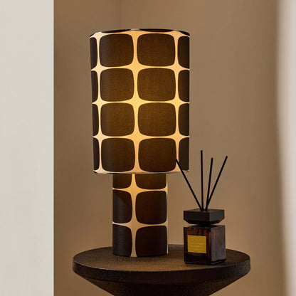 Drew Geometric Table Lamp - Black/White - DUSK
