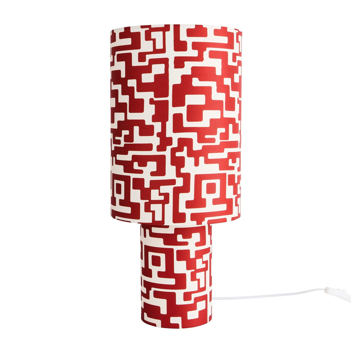 Drew Geometric Table Lamp - Orange - DUSK