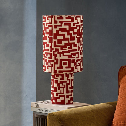 Drew Geometric Table Lamp - Orange - DUSK