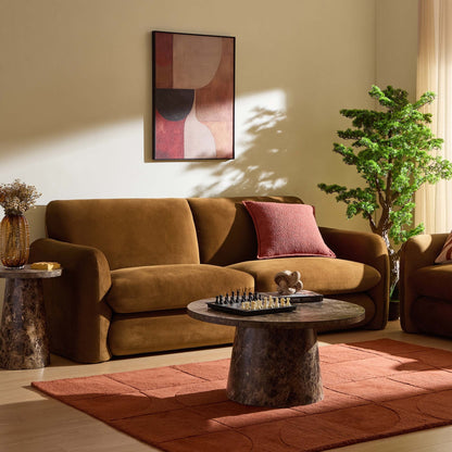 Dublin 3 Seater Sofa - Muted Gold - DUSK
