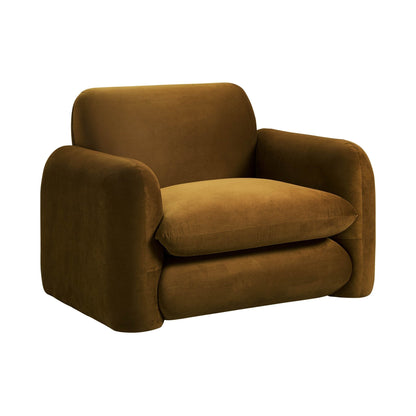 Dublin Loveseat - Muted Gold - DUSK