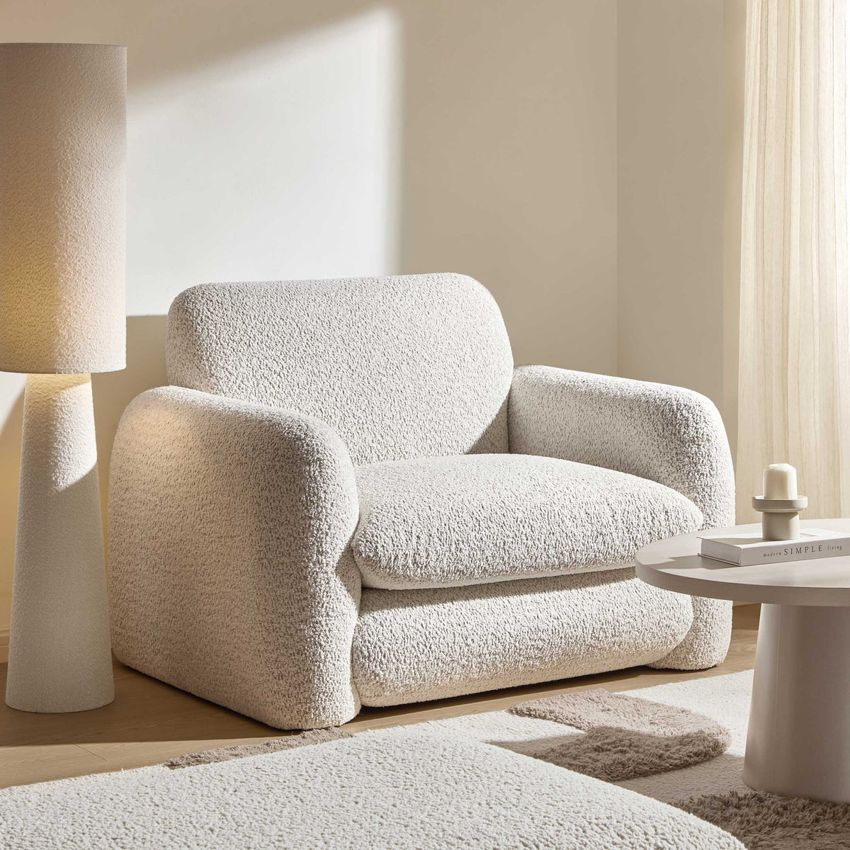 Dublin Loveseat - Popcorn Teddy - DUSK