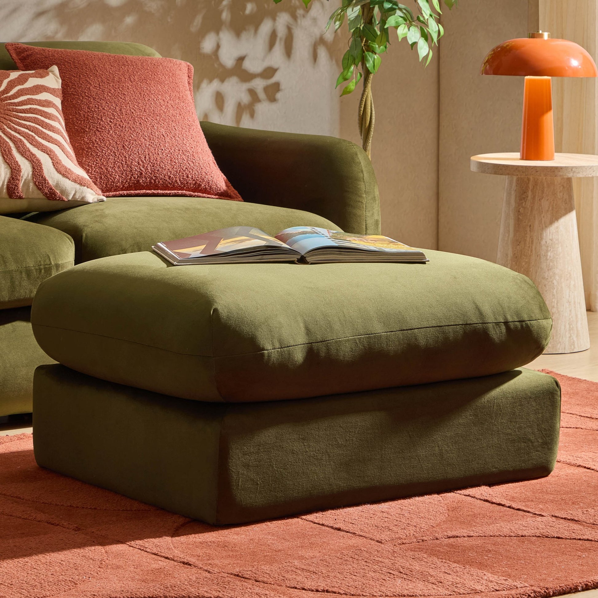 Dublin Pouffe - Rich Green - DUSK