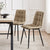 Eden Set Of 2 Dining Chairs - PU - Brown - DUSK