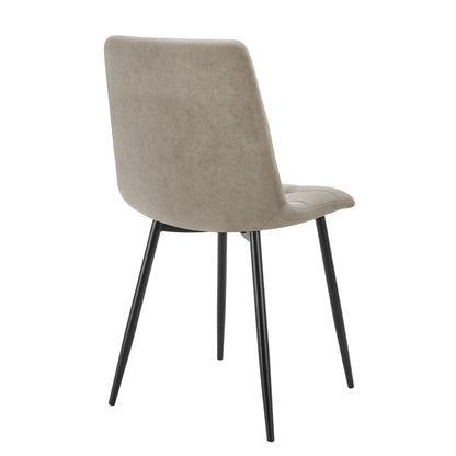 Eden Set of 2 Dining Chairs - Stone - DUSK