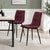 Eden Set Of 2 Dining Chairs - Velvet - Berry - DUSK