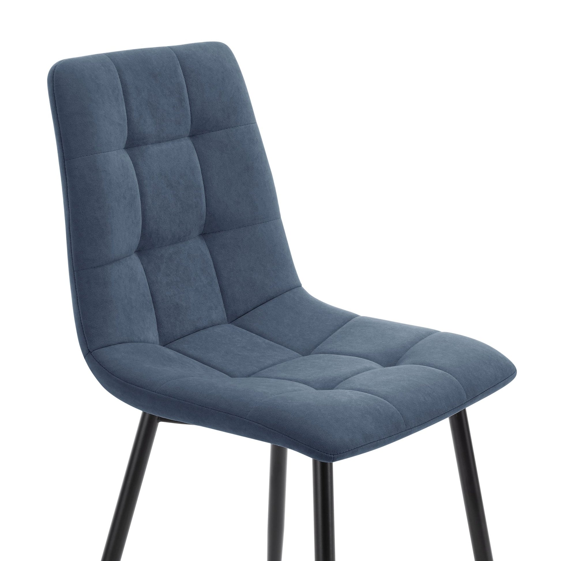 Eden Set Of 2 Dining Chairs - Velvet - Blue - DUSK